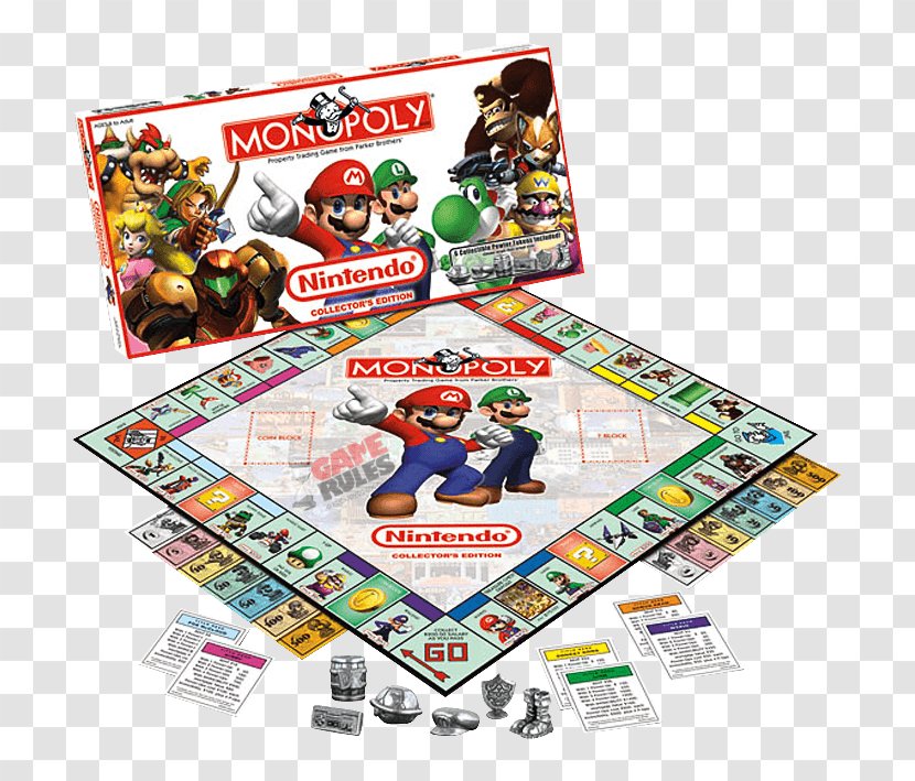 The Legend Of Zelda: Collector's Edition USAopoly Monopoly Super Mario Bros. Nintendo - Games Transparent PNG