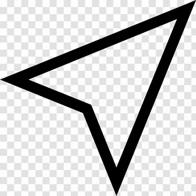 Arrow Symbol Button - Black - Right Transparent PNG