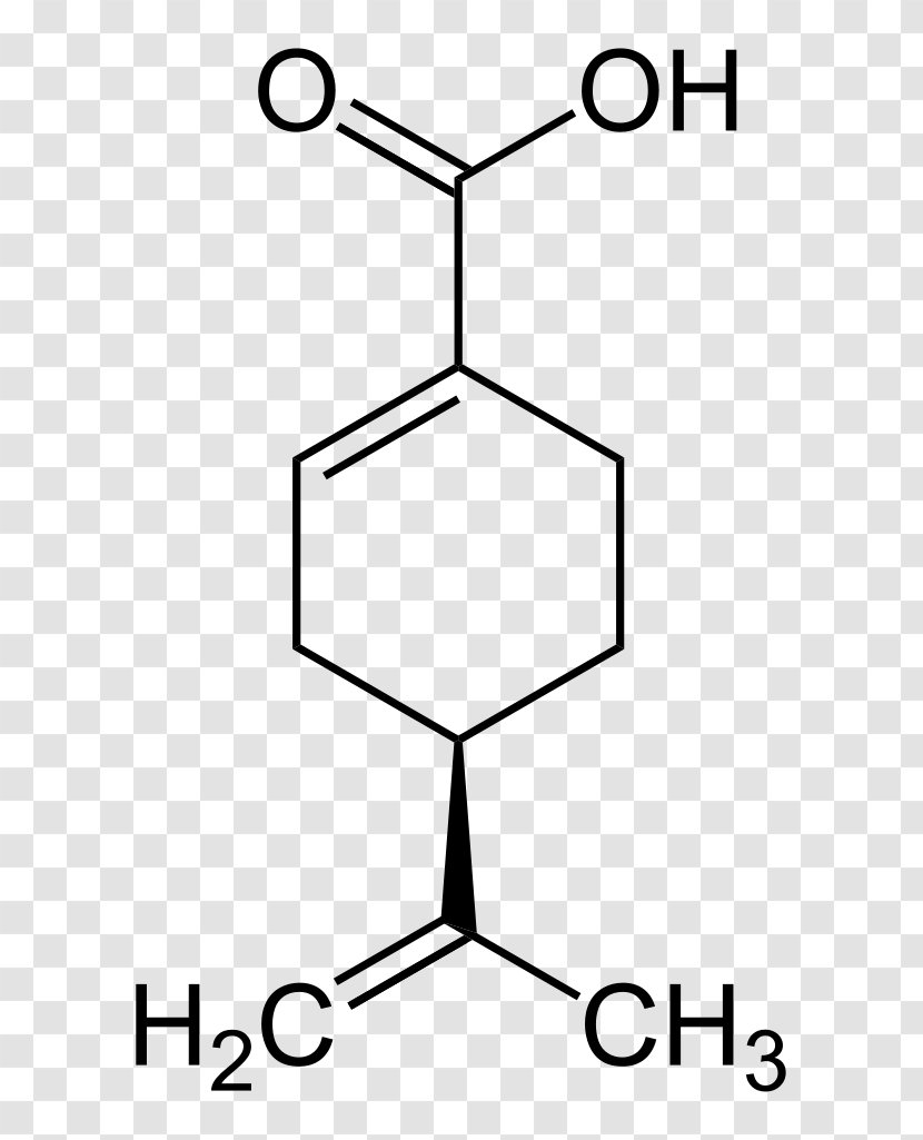 Benzaldehyde Shikimic Acid Structure - Aldehyde - Skeletal Formula Transparent PNG