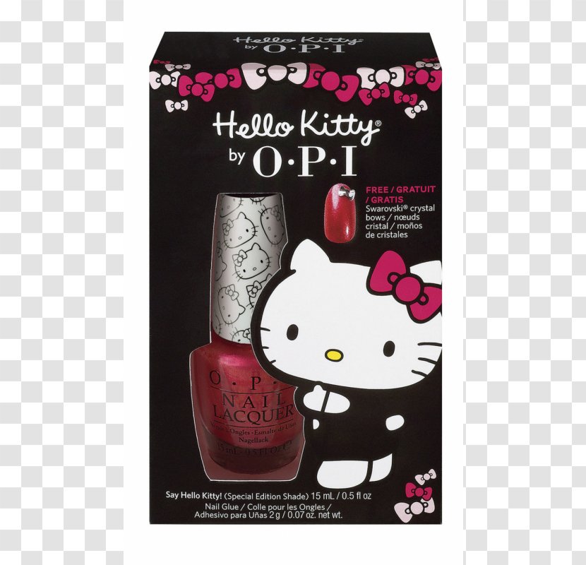 Hello Kitty OPI Products Nail Polish Lacquer GelColor - Pink Transparent PNG