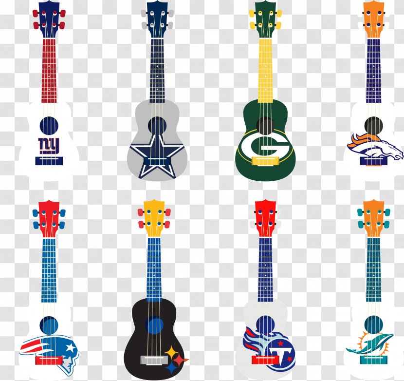 Features Painted Guitar - Pattern Transparent PNG