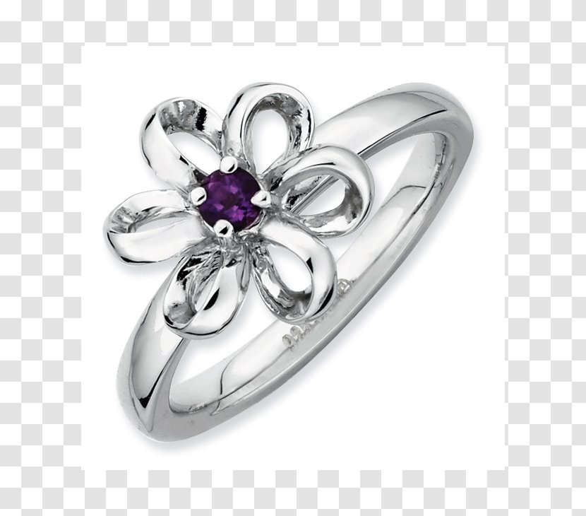 Earring Amethyst Jewellery Brilliant - Ring Transparent PNG