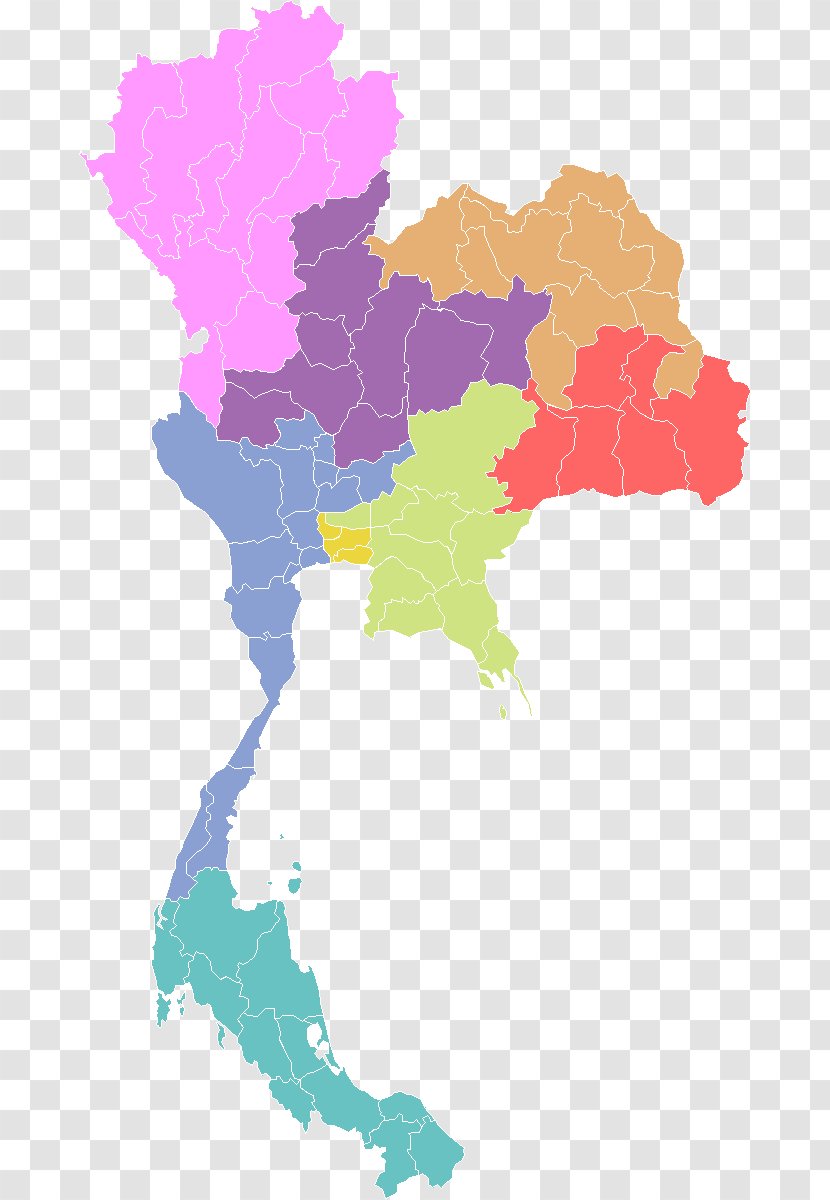 Thailand World Map Blank - Thai Transparent PNG
