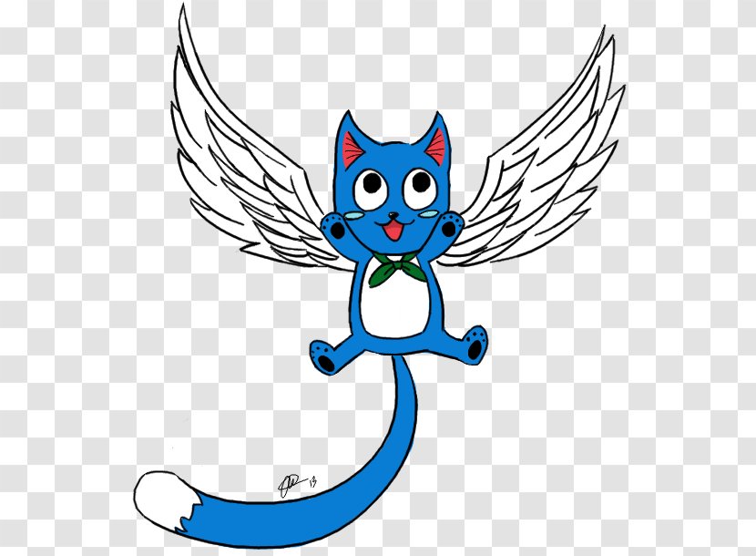 Cat Line Art Cartoon Character Clip - Wing Transparent PNG