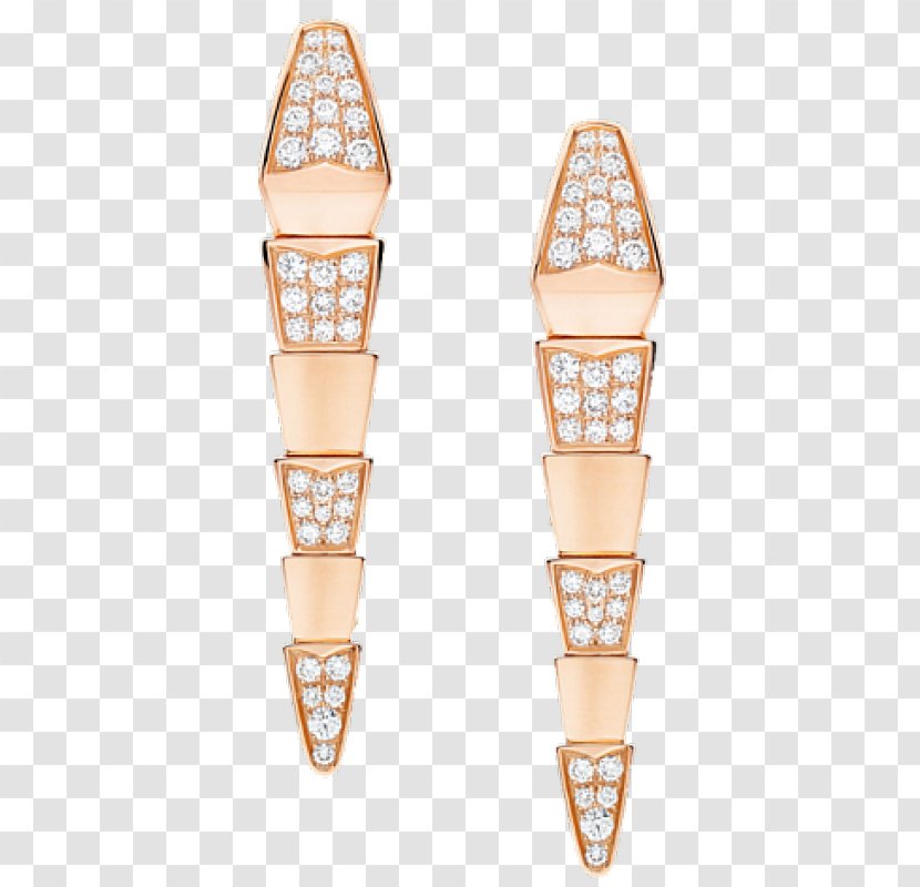 Earring Bulgari Jewellery Diamond Bracelet - Earrings Transparent PNG