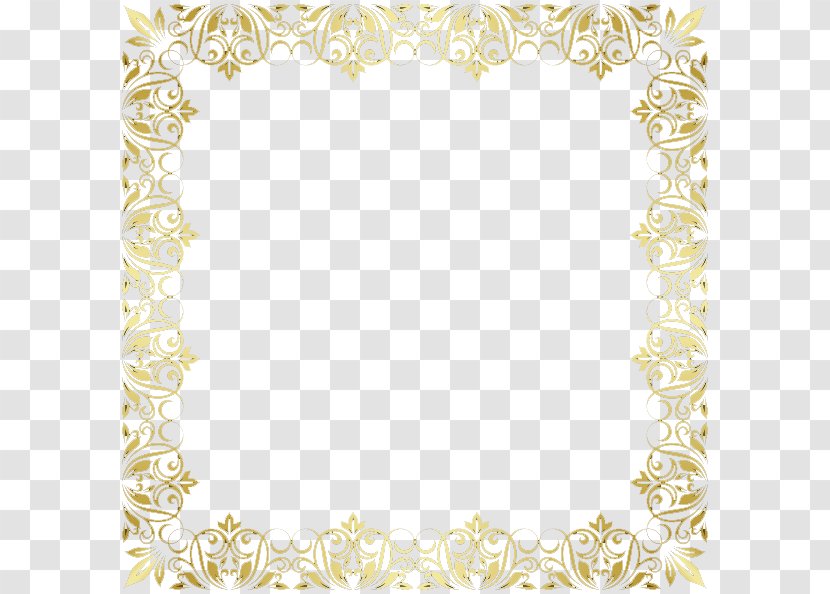 Yellow Placemat Area Pattern - European Gorgeous Gold Lace Transparent PNG