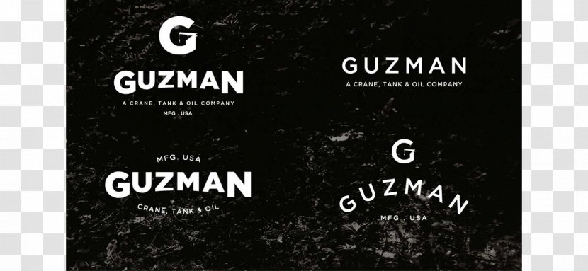 Logo Brand White Font - Guzman Transparent PNG