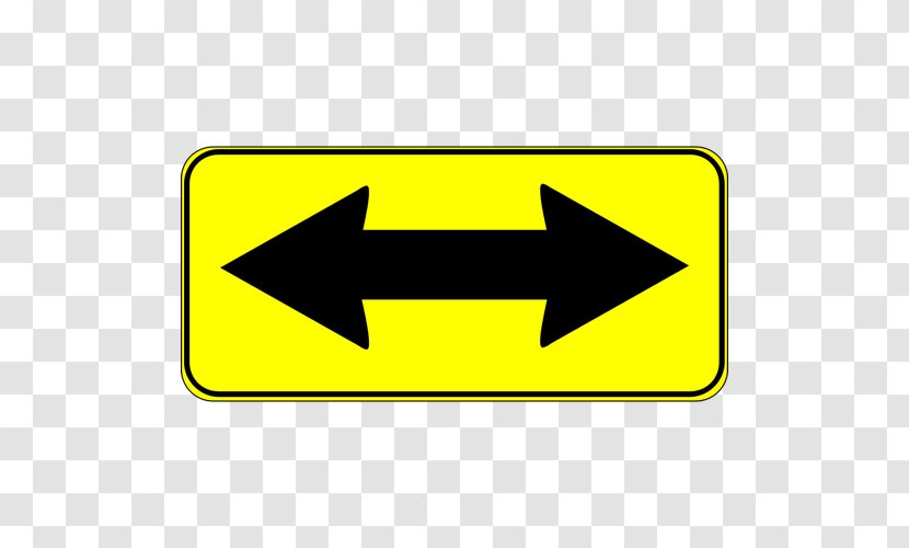 Traffic Sign Arrow Intersection - Yellow Transparent PNG