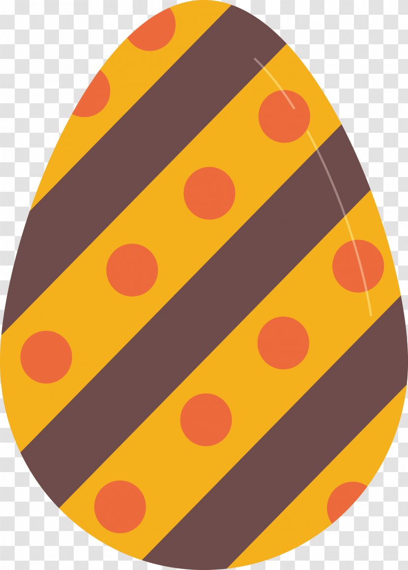 Easter Egg Design - Orange Transparent PNG