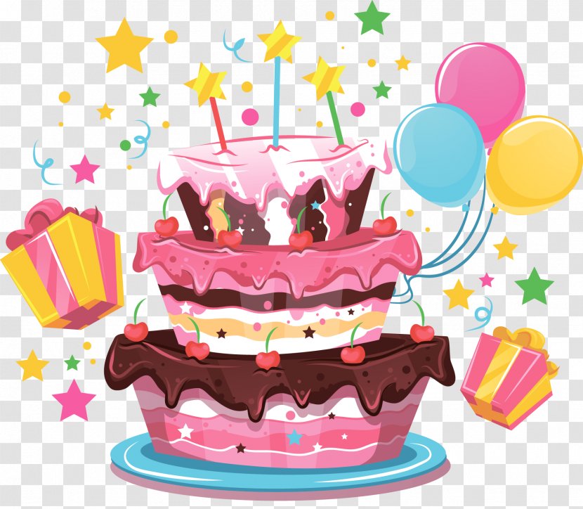 Birthday Cake Happy To You Greeting & Note Cards Wish - Buttercream Transparent PNG