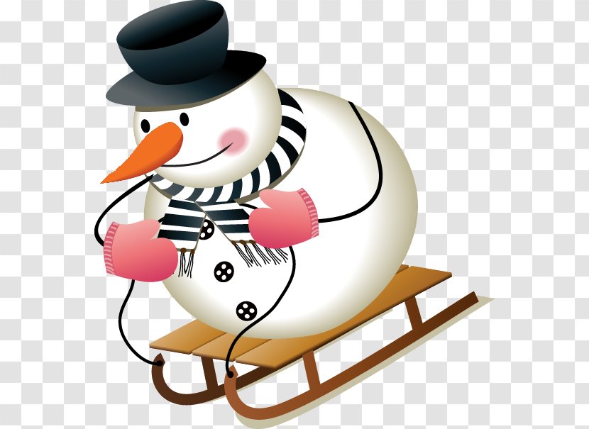 Santa Claus Snowman Christmas Clip Art - Cartoon - Cute Material Transparent PNG