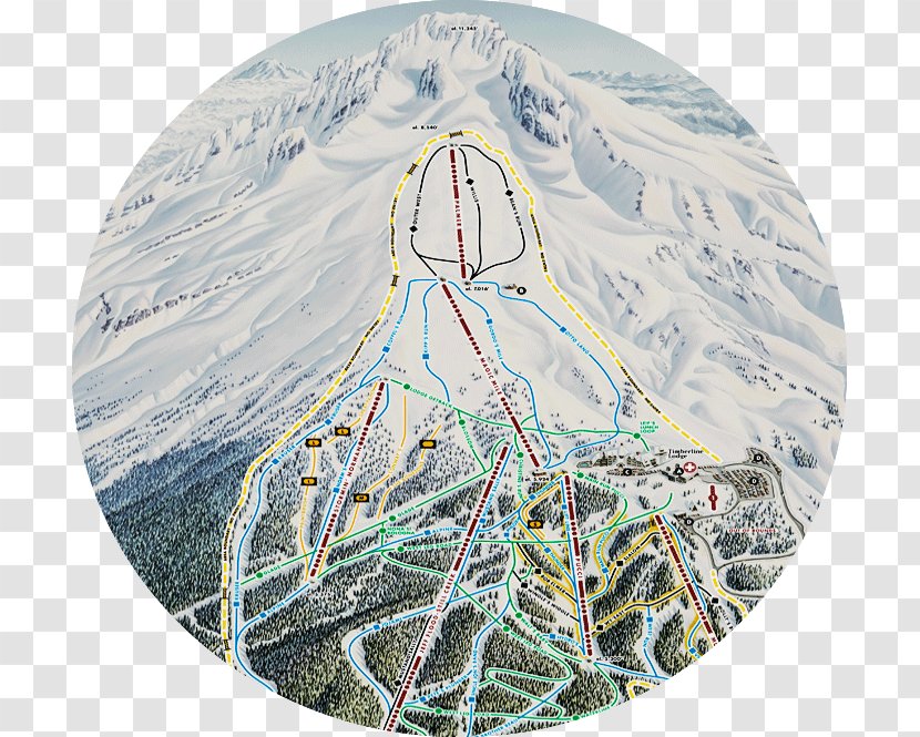 Timberline Lodge Ski Area Mount Hood Meadows Alpine Mountain & Ride Center Resort - Skiing Transparent PNG