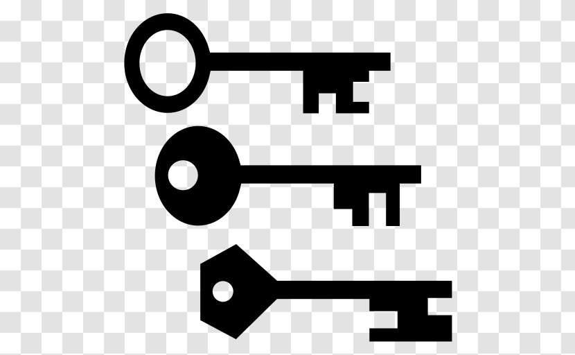 Symbol Clip Art - Black - Keys Transparent PNG