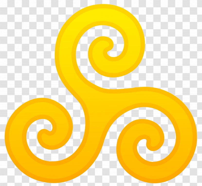 Triskelion Symbol Gold Celtic Knot Clip Art - Symbols Transparent PNG