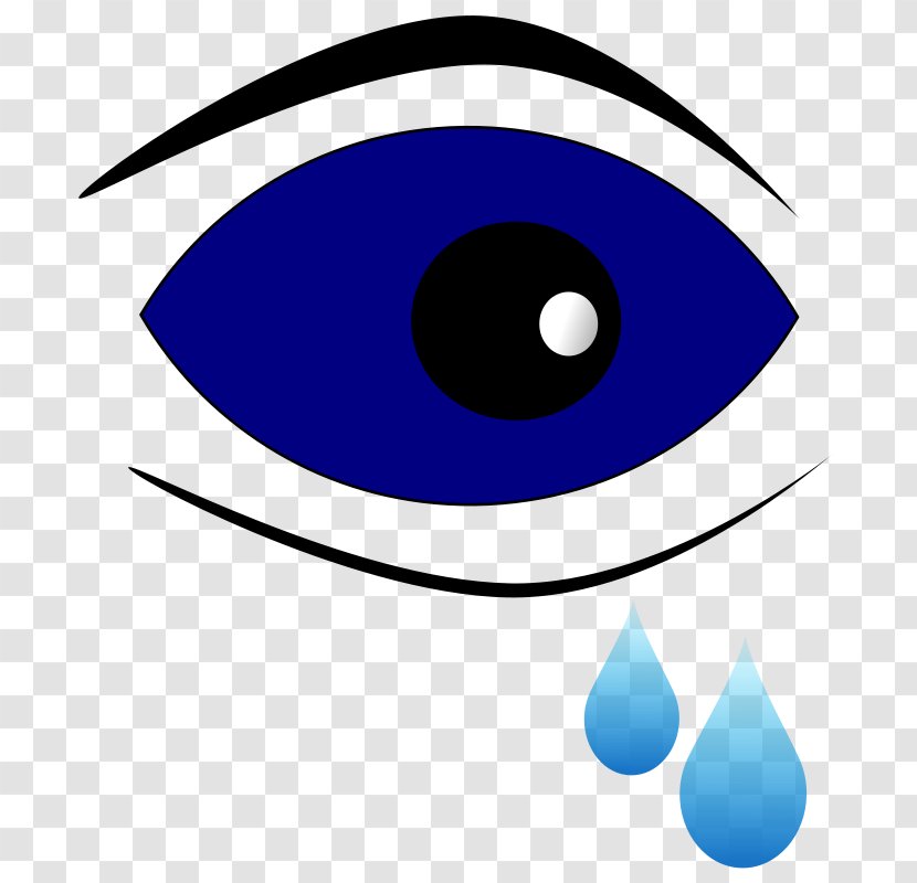 Eye Tears Drop Clip Art - Cross Eyed Cartoon Transparent PNG