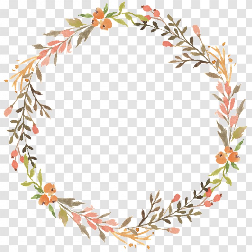 Tour 2018 Design Image Watercolor Painting Download - Flower - Simple Floral Wreath Transparent PNG