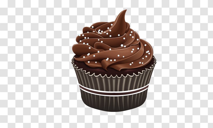 Chocolate Ice Cream Cupcake Macaron Cake - Flourless Transparent PNG