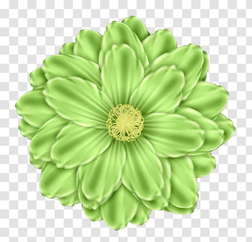 Paper Digital Scrapbooking Flower Handicraft - Green Chrysanthemum Transparent PNG