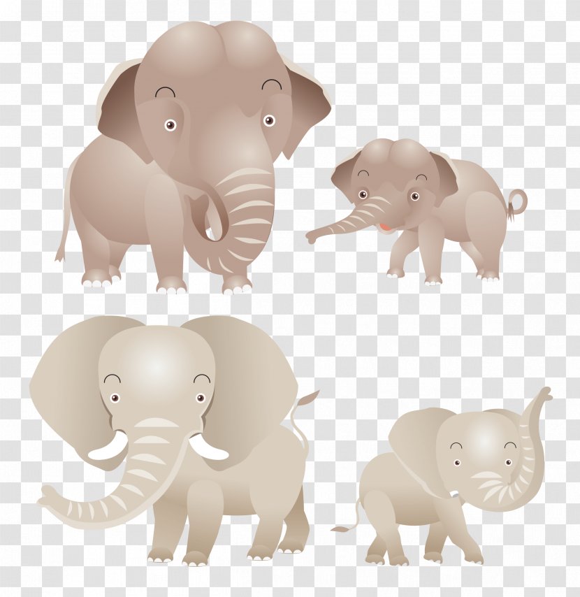 Indian Elephant African Clip Art - Cattle - Asian Transparent PNG