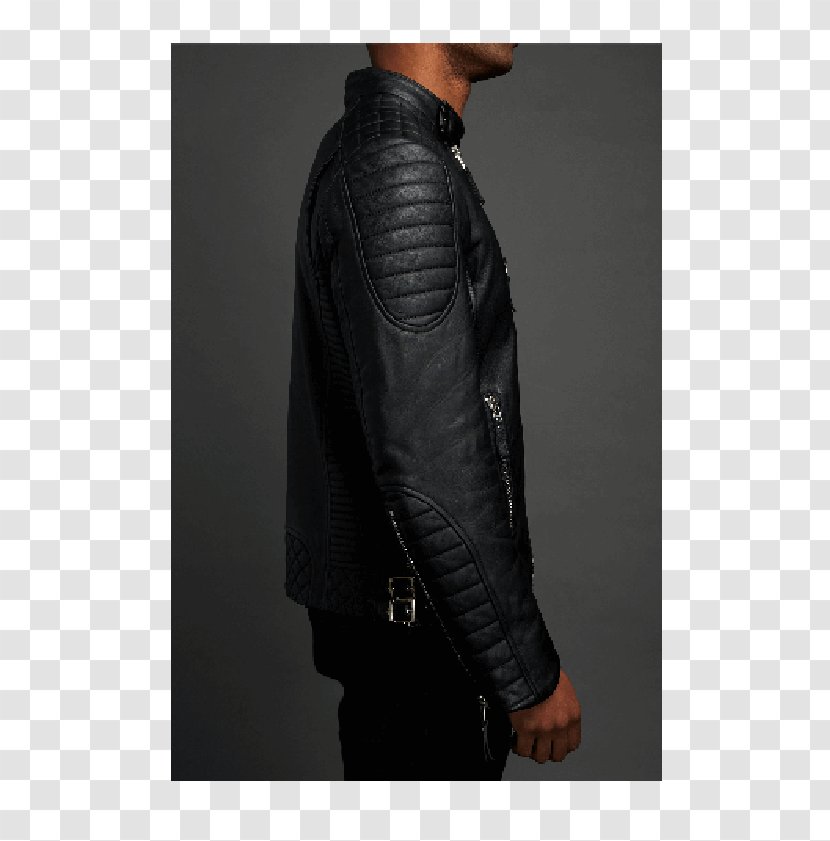 Leather Jacket Shoulder - Sleeve Transparent PNG