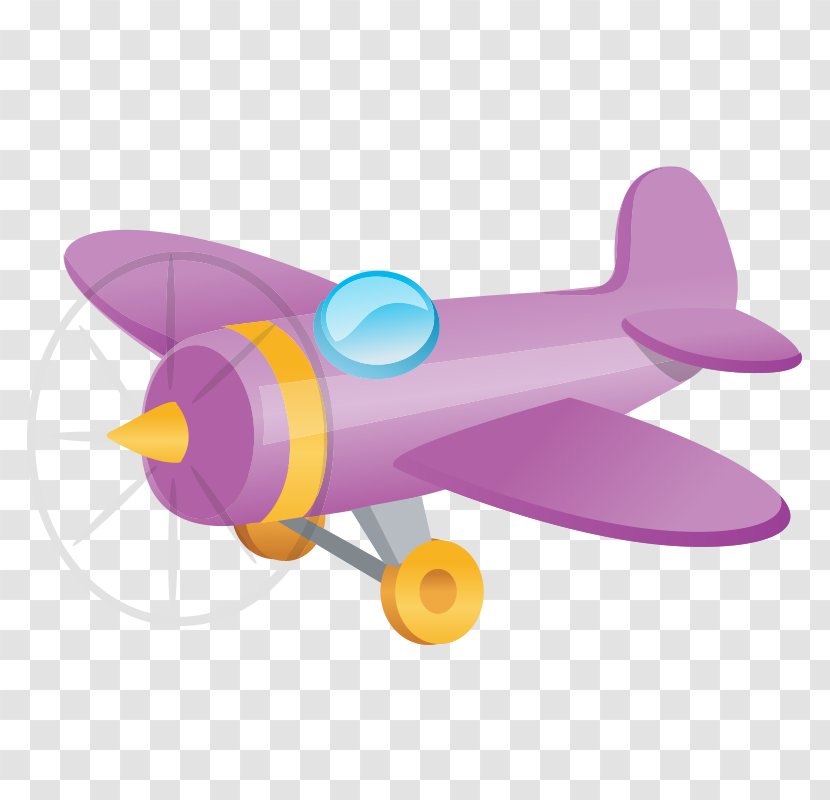 Airplane Aircraft Flight Air Travel Propeller - Vehicle - Cartoon Plane Transparent PNG