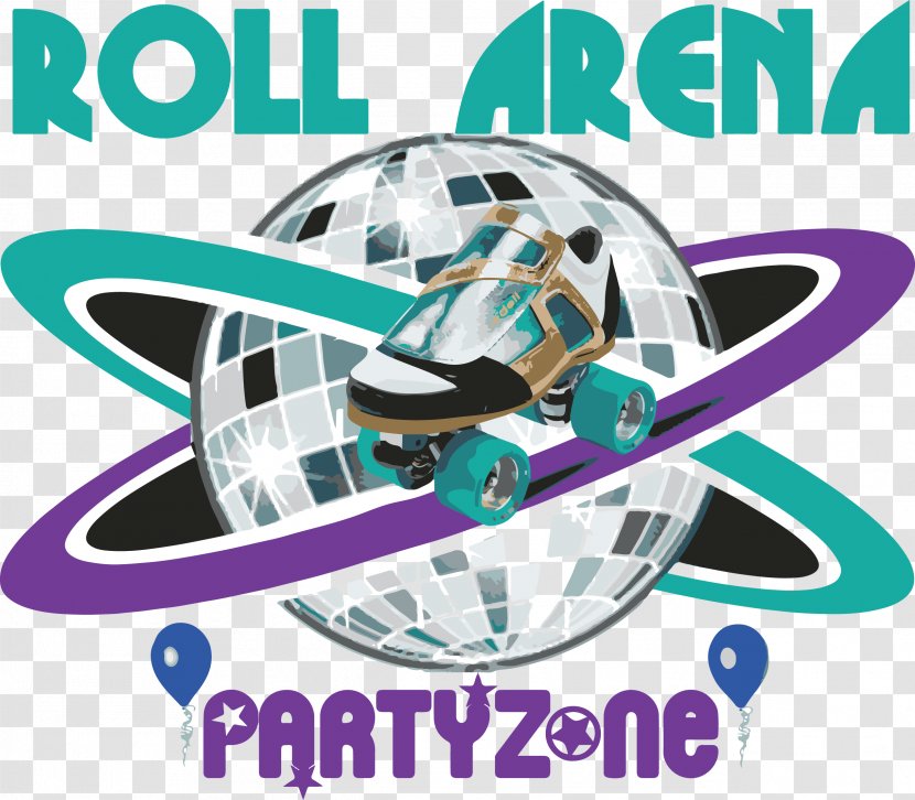 Roll Arena Party Zone Roller Skating Maryville Clip Art Rink - Sports Gear - Graduation Logo Transparent PNG