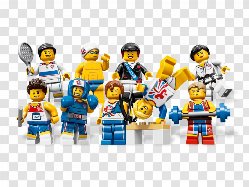 2012 Summer Olympics United Kingdom Lego Minifigures - Team Gb - The Movie Transparent PNG