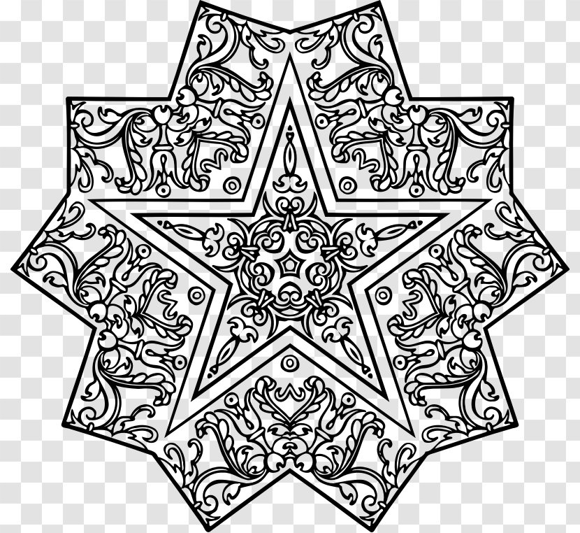 Visual Arts Black And White - Symmetry - Abstract Pattern Transparent PNG
