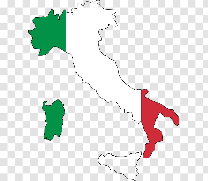 Flag Of Italy Map National - Maa Transparent PNG