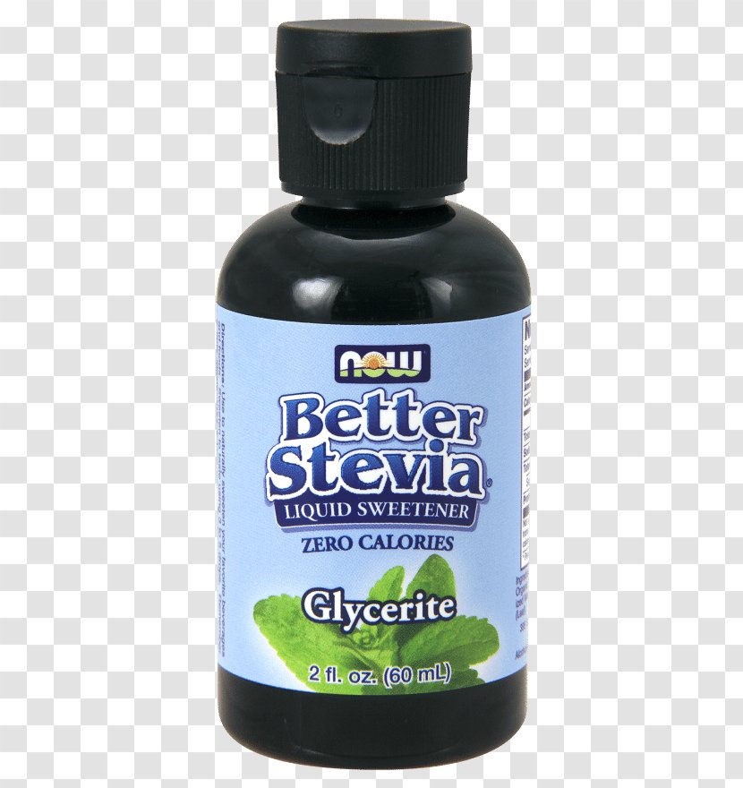 Now Foods BetterStevia Glycerite NOW Better Stevia Liquid Sweetener Sugar Substitute - Ounce - Aura Cacia Essential Oils Transparent PNG