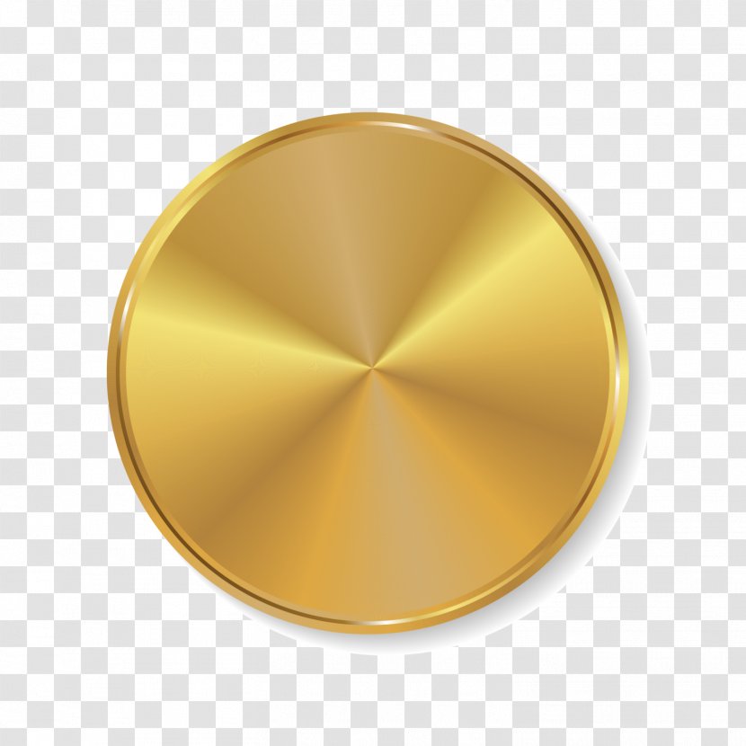 Luxury Golden Circle - Gold - Metal Transparent PNG