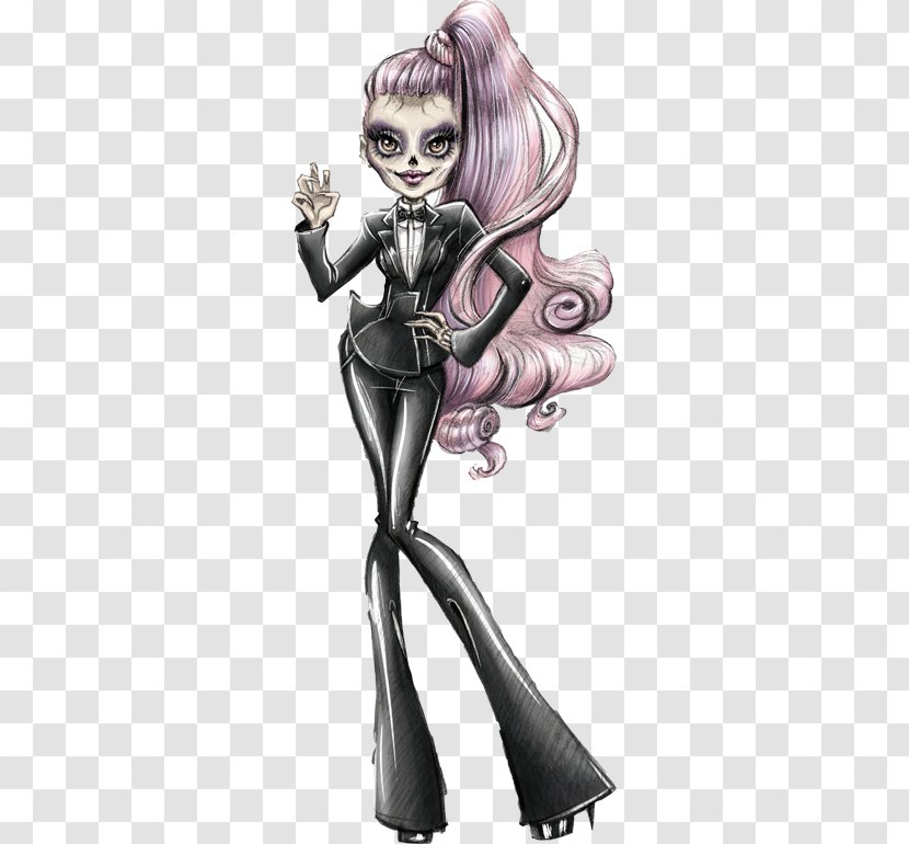 Barbie Monster High Zomby Gaga Doll Born This Way OOAK - Silhouette Transparent PNG