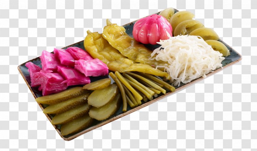 Pickled Cucumber Hors D'oeuvre Side Dish Food - Commodity - салат Transparent PNG
