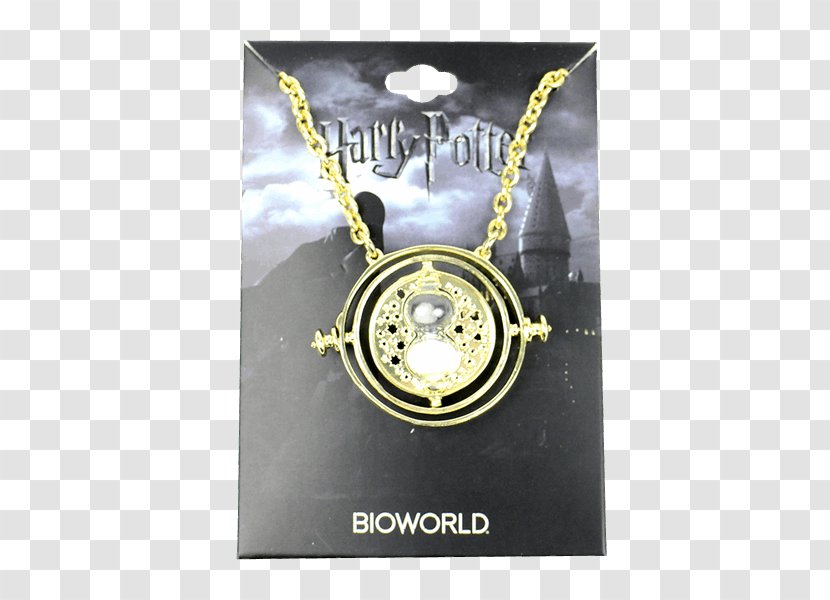 Hermione Granger Time-Turner Necklace Harry Potter Gold - Film Transparent PNG