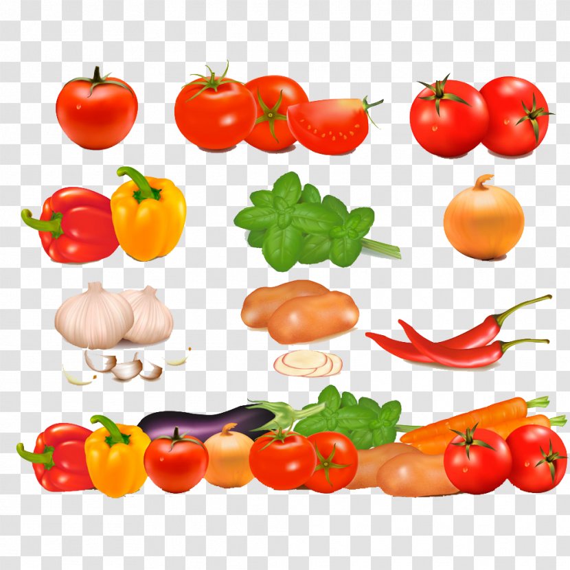 Vegetable Juice Fruit Food - Bell Pepper - Fresh Fruits And Vegetables Transparent PNG