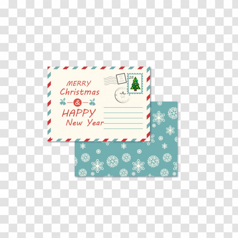 Paper Wedding Invitation Postcard Christmas Envelope - Border Color Of The Transparent PNG