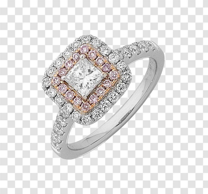Wedding Ring Princess Cut Engagement Diamond Transparent PNG