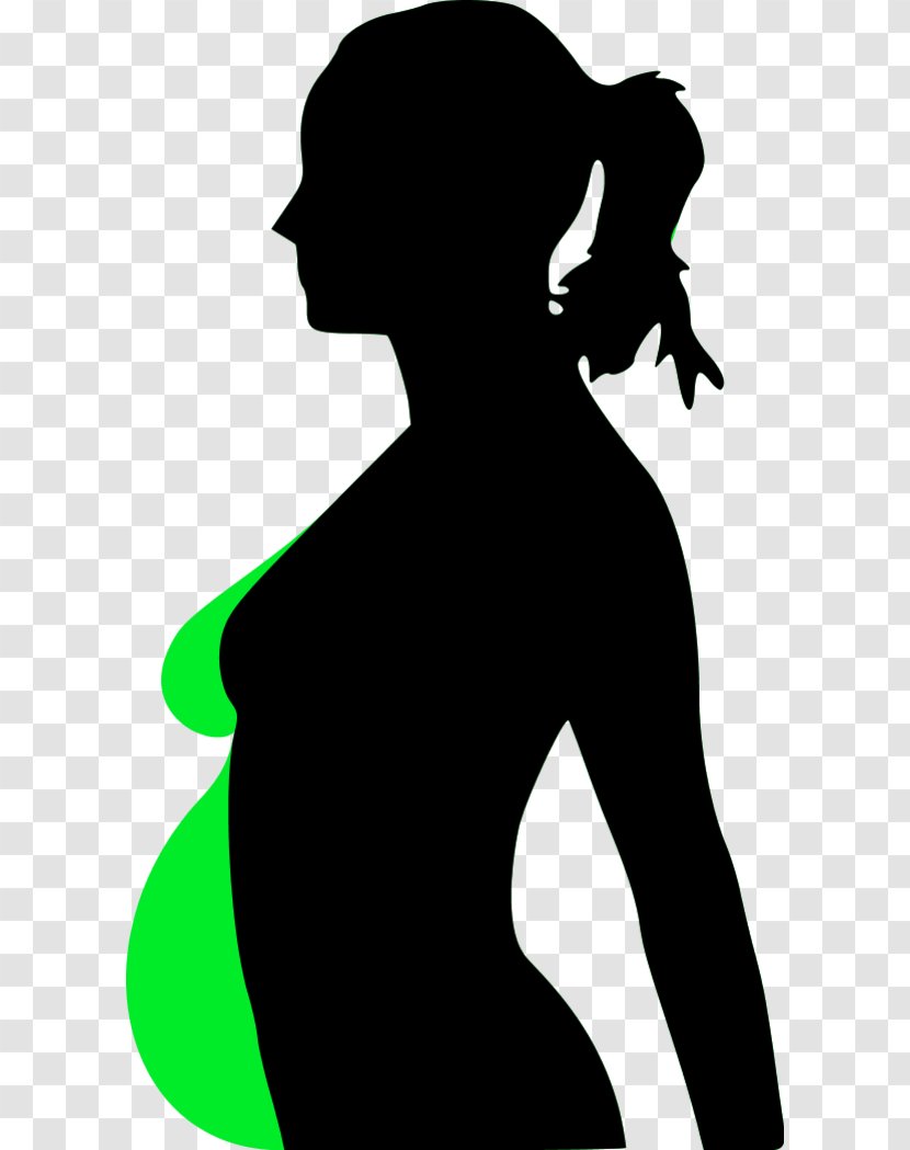 Pregnancy Woman Cartoon Clip Art - Disco Dancer Silhouette Transparent PNG