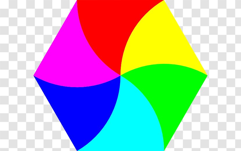 Hexagon Shape Clip Art - Magenta - Colored Transparent PNG