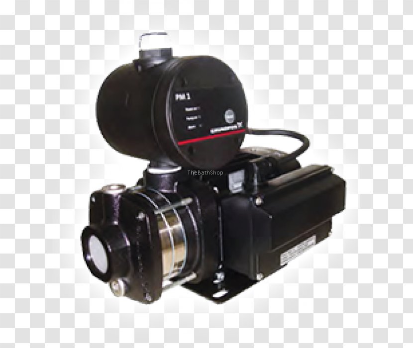 Submersible Pump Grundfos Booster Centrifugal - Camera Lens - Water Transparent PNG