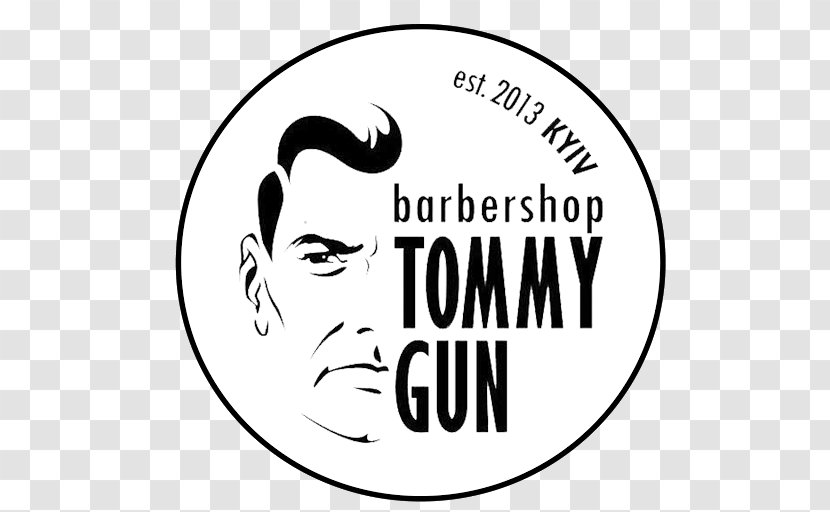 Tommy Gun Barbershop | Khreshchatyk Barber's Pole Logo - Silhouette - Heart Transparent PNG