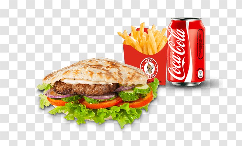 Breakfast Sandwich Cheeseburger Fizzy Drinks Hamburger Cola - Dish - Coca Transparent PNG