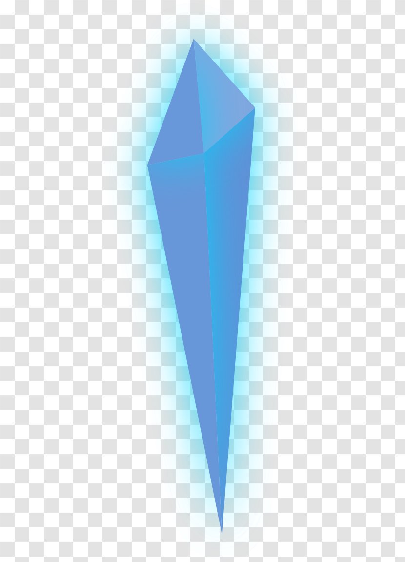Line Angle - Triangle - Blue Crystal Number Transparent PNG