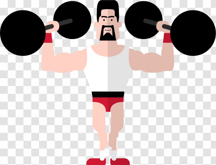 Olympic Weightlifting Strongman Icon - Watercolor - Fitness Vector Material Transparent PNG