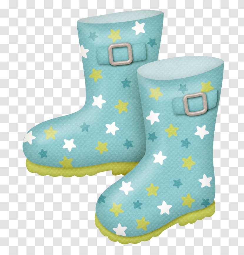 Rain Boot Clip Art - Aqua Transparent PNG