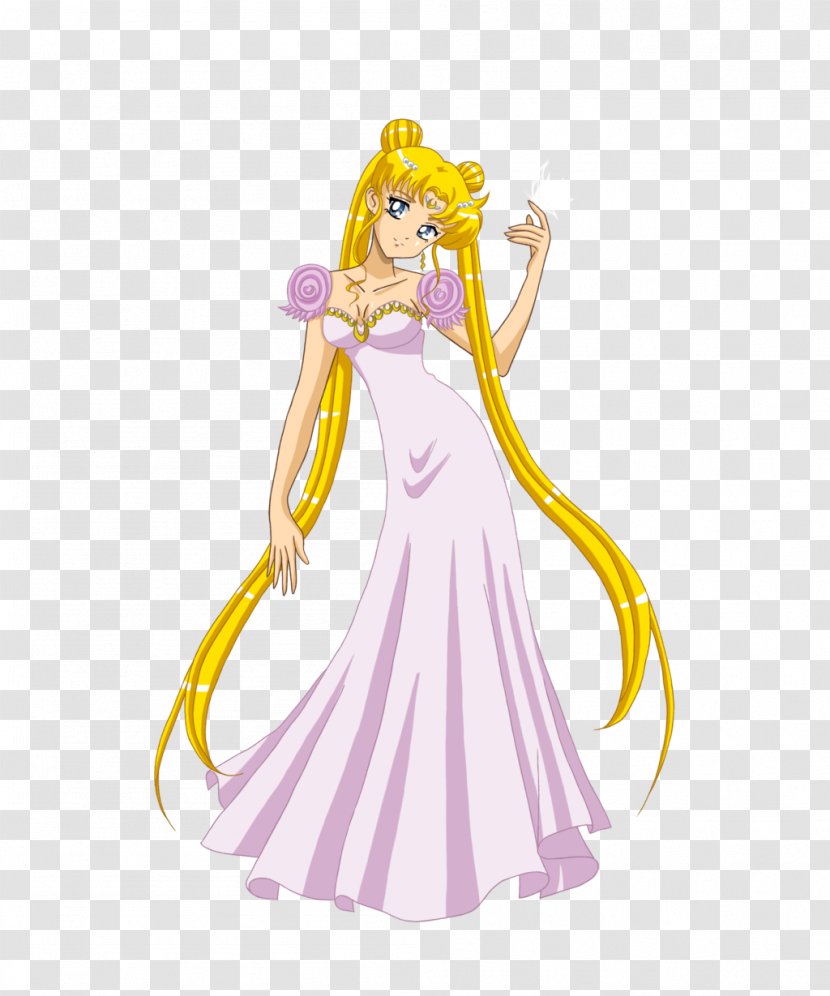 Sailor Moon Queen Serenity Senshi - Watercolor Transparent PNG