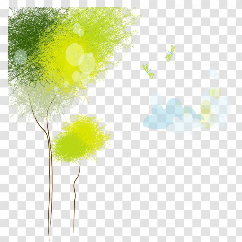 Graffiti Drawing - Trees Transparent PNG