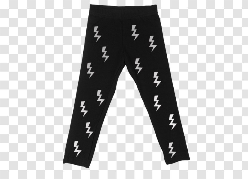 Leggings Black M Font - Lightning Transparent PNG