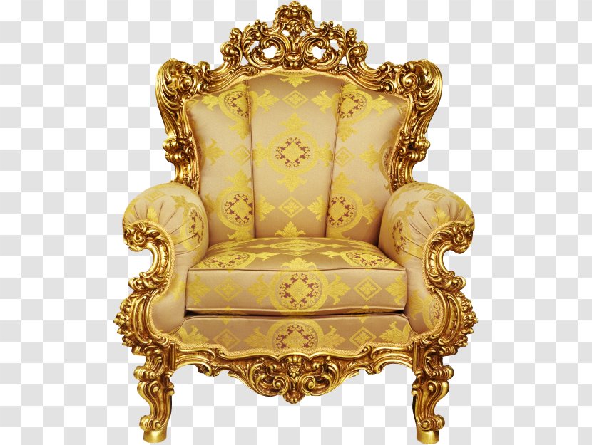 Chair Table Throne Living Room Furniture - Antique Transparent PNG