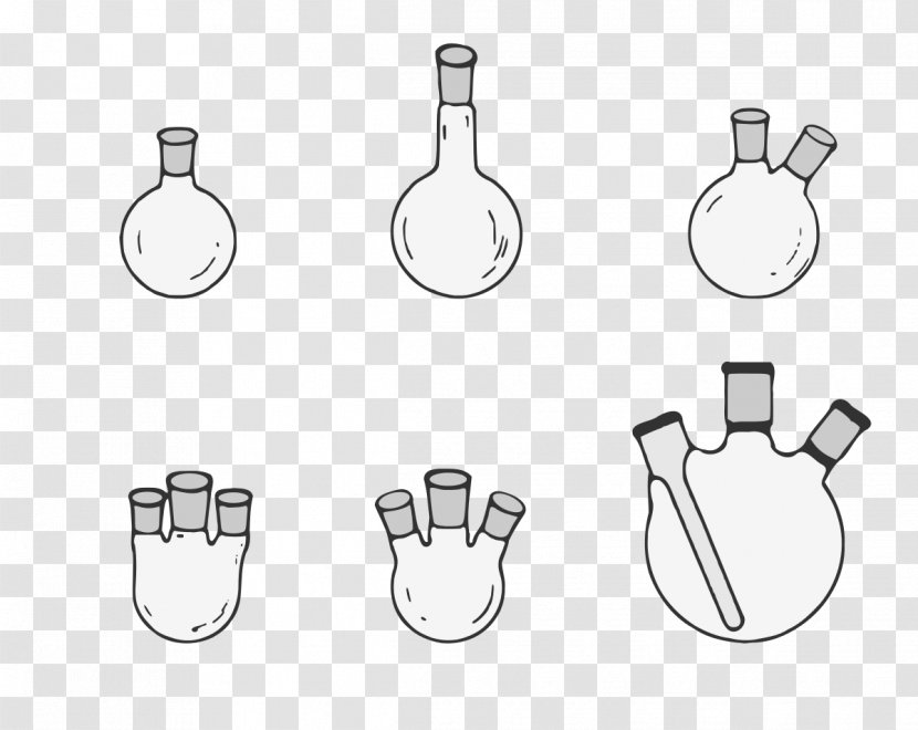 Round-bottom Flask Schlenk Laboratory Flasks Line Chemistry - Glass Transparent PNG